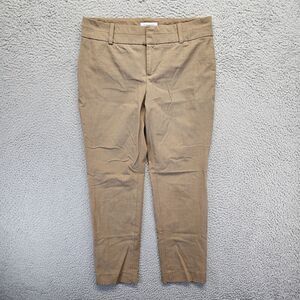 Calvin Klein‎ Pants Womens Size 32" Beige Flat Front Chino Tapered Leg